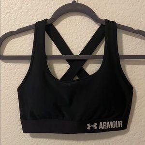 Black under armour bra size medium